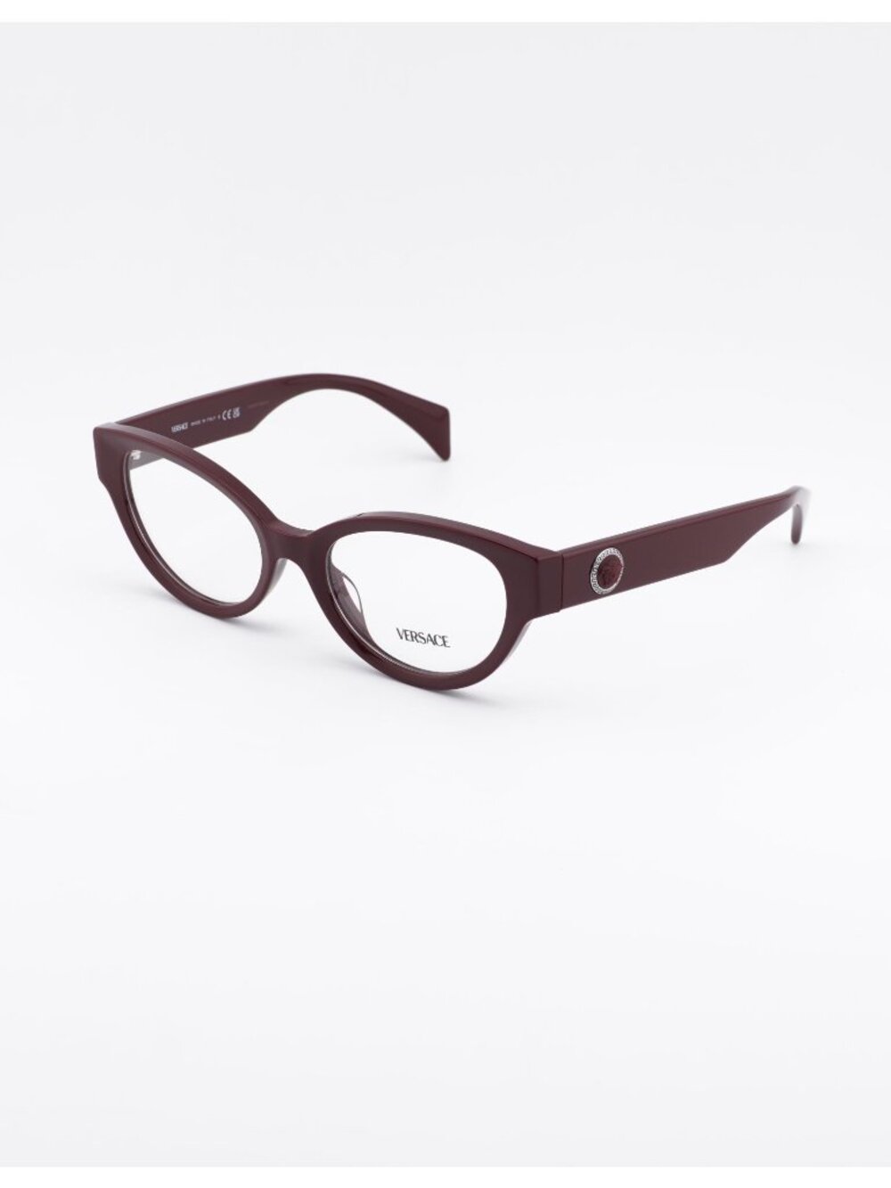 Versace VE3361U 5487 Eyeglasses Bordeaux 53mm Cat Eye Frame
